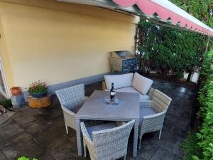 Posezení v ubytování Ferienwohnung Dina