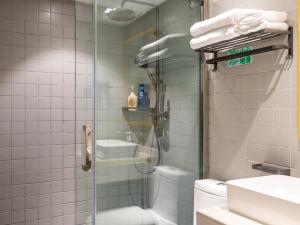 Koupelna v ubytování Qingcheng Youth Hostel