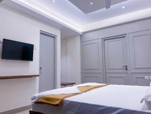 Postel nebo postele na pokoji v ubytování Hotel Top Point