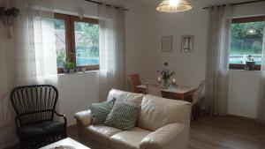 Χώρος καθιστικού στο Apartmán v Podhradí Boskovice