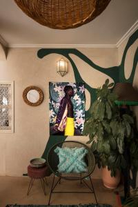 Posezení v ubytování Riad Dar Vevé - Design, style & relax in Dar el Bacha