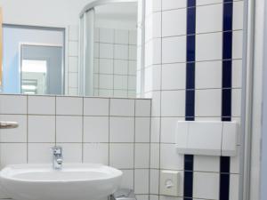 Koupelna v ubytování DAS SCHMÖCKWITZ