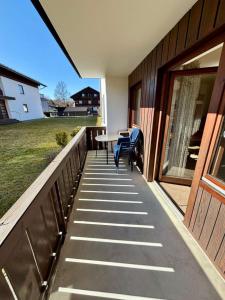 Balkón nebo terasa v ubytování Ferienwohnung Promenadenweg Nesselwang 14-3