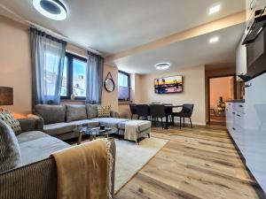 TV a/nebo společenská místnost v ubytování Alpha Apartments