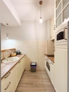 Η κουζίνα ή μικρή κουζίνα στο Modern 1-bedroom apartment M25 +7 φωτογραφίες