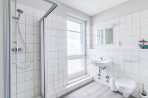 Koupelna v ubytování Ferienwohnung "Ostseeblick"