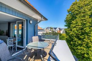 Balkón nebo terasa v ubytování Ferienwohnung "Ostseeblick"