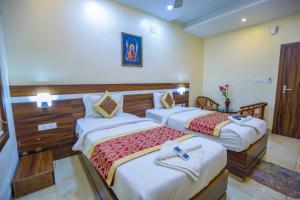 Postel nebo postele na pokoji v ubytování HOTEL SJ PREMIUM + 37 fotografií