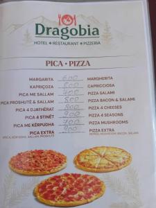 Certifikát, hodnocení, plakát nebo jiný dokument vystavený v ubytování Dragobia House & Table
