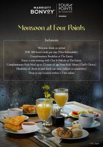 Opciones de desayuno disponibles en Four Points by Sheraton Ahmedabad