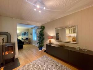 Χώρος καθιστικού στο Charming Villa near Moss and beach for 8 people