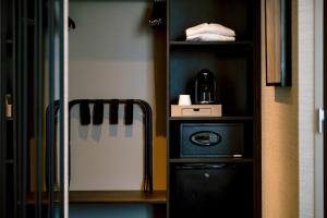 Kuchyň nebo kuchyňský kout v ubytování Hotel Laperouse