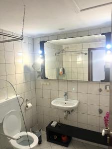 Ένα μπάνιο στο Apartment with roof garden