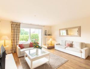 Posezení v ubytování Ferienwohnung Soleil