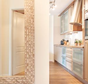Kuchyň nebo kuchyňský kout v ubytování Ferienwohnung Soleil