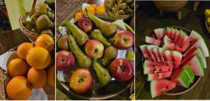 three pictures of apples oranges and fruit on a table at St. Peterburg in Pärnu +39 photos