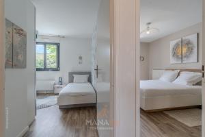Giường trong phòng chung tại La Villa Tahaa, 6/8 pers, 10 Disneyland Paris