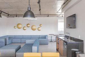 Posezení v ubytování Apartamento Perto Paulista, Liberdade e Metrô