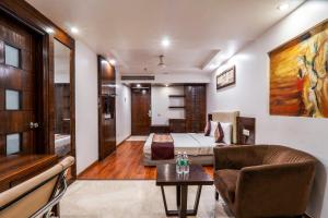 Posezení v ubytování Hotel Le Roi Near New Delhi Railway Station