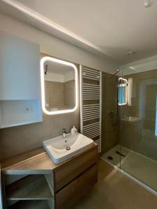 Koupelna v ubytování Harmony Apartment Znojmo + 10 fotografií