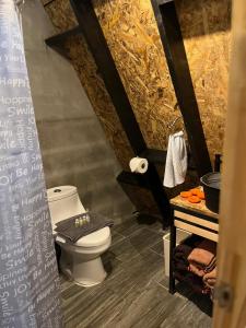 Koupelna v ubytování Cabaña de los Titos