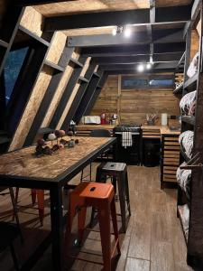 Kuchyň nebo kuchyňský kout v ubytování Cabaña de los Titos