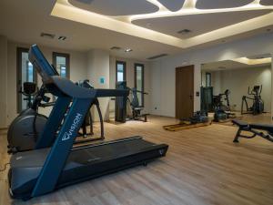 Fitness centrum a/nebo fitness zařízení v ubytování Portes Theros