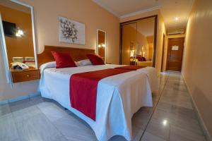 Postel nebo postele na pokoji v ubytování Hotel Diana Centro Ciudad