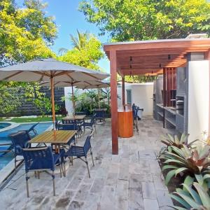 Αίθριο ή υπαίθριος χώρος στο Acolhedor Flat em Tamandaré