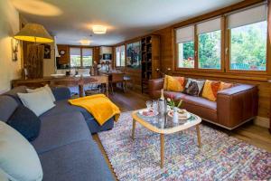 Χώρος καθιστικού στο Edelweiss apartment - Chamonix All Year