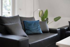 Posezení v ubytování Ferienwohnung Strandglück am Malchower See mit Garten