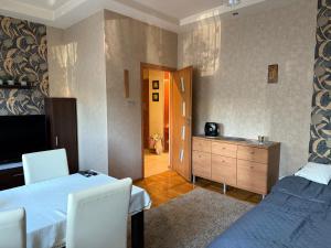 TV a/nebo společenská místnost v ubytování Mieszkanie w samym centrum