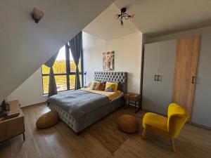 Cama o camas de una habitación en Apartman Yellow Moon