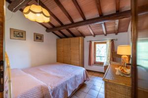 un dormitorio con una cama y una ventana en Sebastiano, en Colle Val D'Elsa