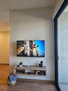 TV a/nebo společenská místnost v ubytování Modern and Functional Apartment