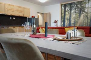 Kuchyň nebo kuchyňský kout v ubytování Apartmány Na Soutoku - Březník