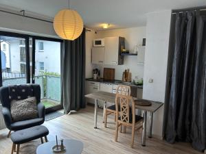 Η κουζίνα ή μικρή κουζίνα στο Apartment am Hochseilgarten