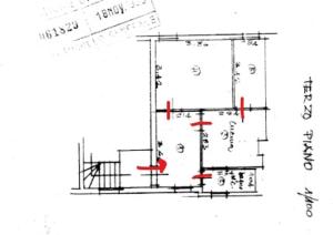 Plán poschodí v ubytovaní LA GUGLIA - Guglia House-CANNAREGIO-VENEZIA