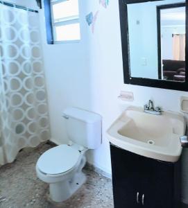 Koupelna v ubytování Casa Blanca Cancun