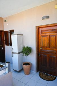 Kuchyň nebo kuchyňský kout v ubytování Bohemian Afitos Apartment