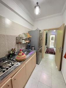 Nhà bếp/bếp nhỏ tại Airport Apartment