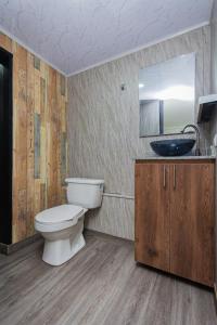 Koupelna v ubytování Hotel Lares 70 Laureles