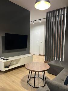 Μια τηλεόραση ή/και κέντρο ψυχαγωγίας στο Apartament HALLERA