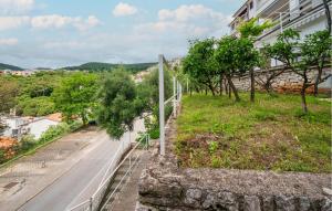 a view of a street from a building at Lovely Apartment In Rabac in Rabac