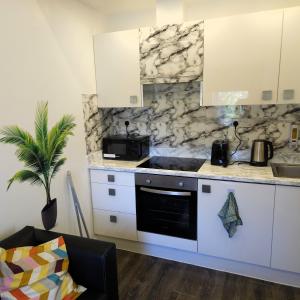 Kuchyň nebo kuchyňský kout v ubytování LONDON 02 GLAMOUR APARTMENTs