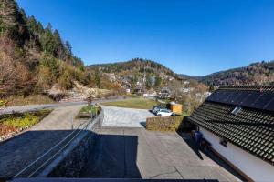 vistas a una casa con una patineta en el techo en Apartment Todtmoos 4, en Todtmoos 1 foto más