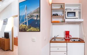ครัวหรือมุมครัวของ Awesome Apartment In Baska Voda +7 ภาพ
