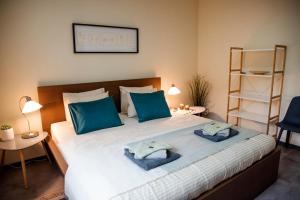 Postel nebo postele na pokoji v ubytování Apartmán u Horynů - Hýblova