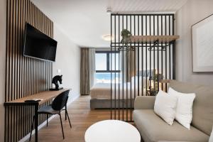 Posezení v ubytování Palm Suites