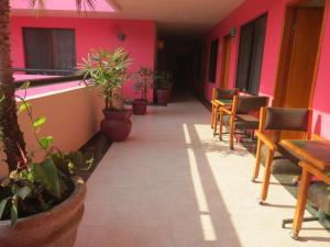 En balkon eller terrasse på Hotel Tamazunchale